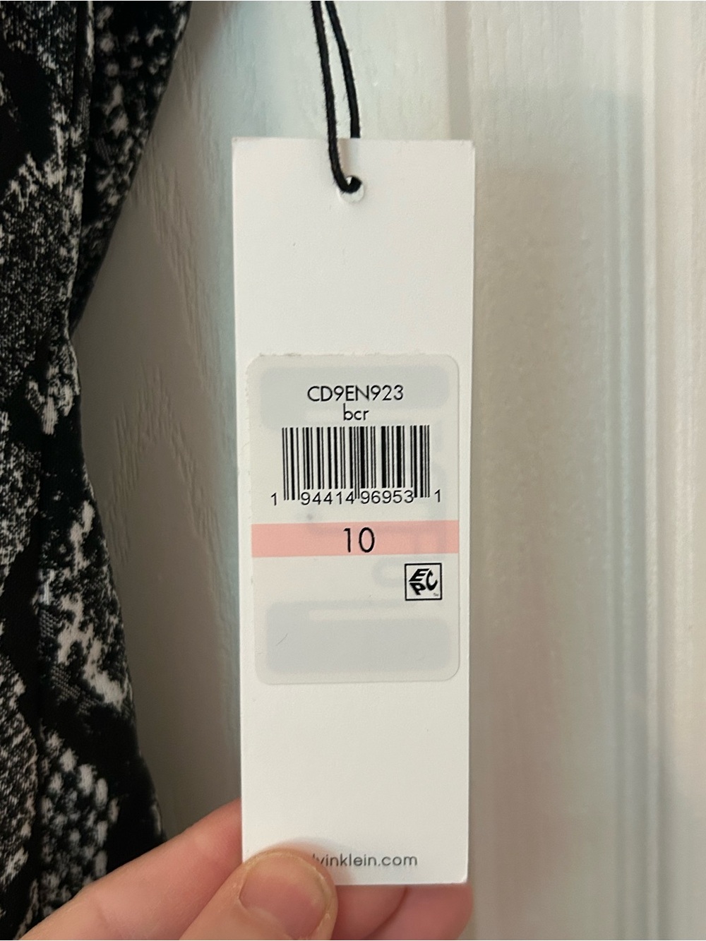 Calvin Klein Black & Gray Snake-Print Sheath Dress - Picture 5 of 5